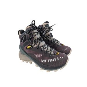 Merrell MTL Thermo Rogue 4 Gore-Tex Hiking Boots Burgundy Grey Womens 7 J037386